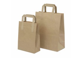 FLAT HANDLE KRAFT BAG