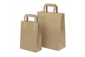 FLAT HANDLE KRAFT BAG